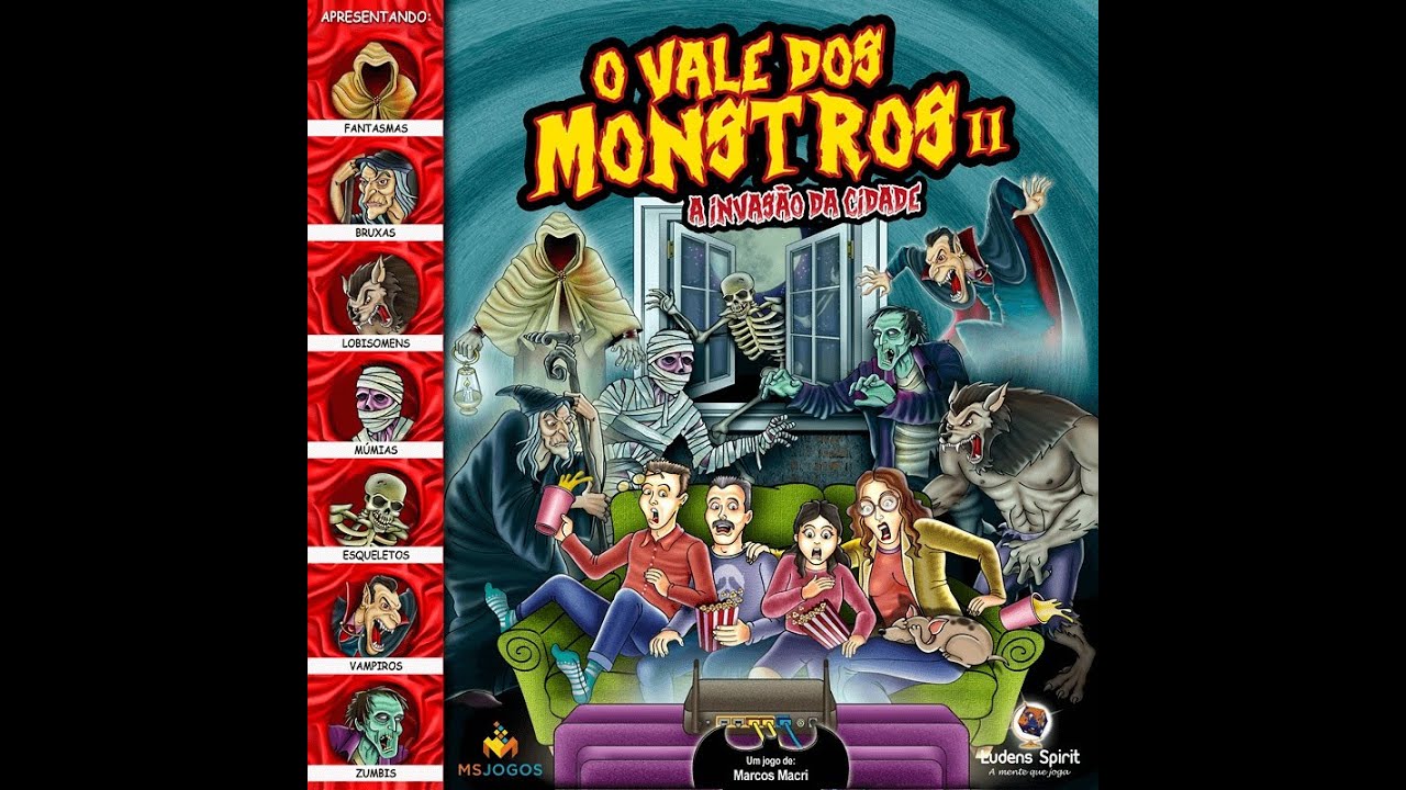 O Vale dos Monstros II Jogo de Tabuleiro MS Jogos e Ludens Spirit