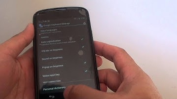 Google Nexus 4: How to Enable/Disable Auto Capitalization
