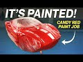 REBUILDING AN ABANDONED WRECKED FERRARI 488 GTB "PAINT TIME'' PART 4