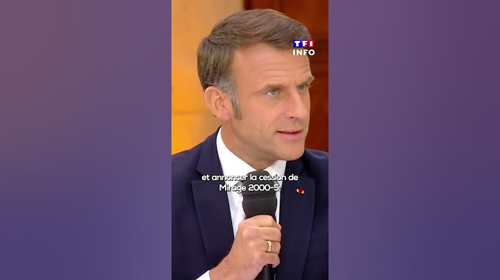 🔴 Emmanuel Macron annonce l'envoi d'avions Mirage 2000-5 à l'Ukraine