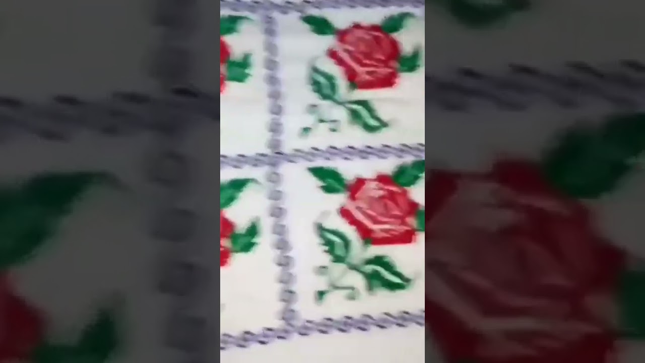 Bed sheet ka design | Chadar ka phool | rose making beutiful hand embroidery designs | for bed sheet