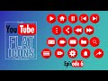 How to Create These YouTube Flat Icons in Adobe Illustrator Easily