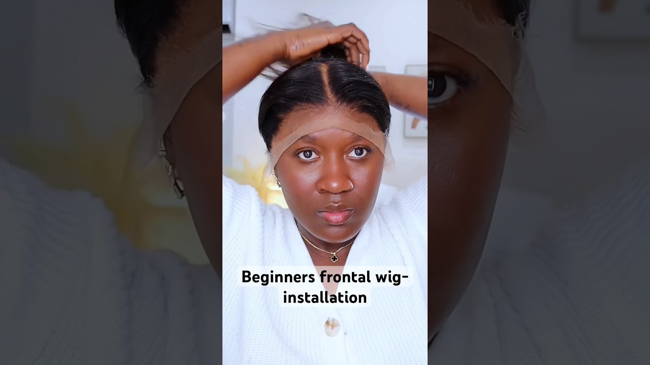 Beginners Frontal wig installation / How to install a wig as a beginner 