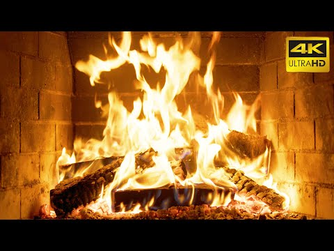 10 Hours Of Relaxing Fireplace Sounds - Burning Fireplace x Crackling Fire Sounds