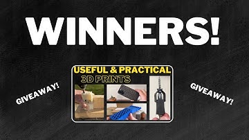 GIVEAWAY #7 Winners! - 11 USEFUL Things to 3D Print