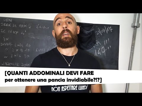 Video: Quanti Addominali Devi Pompare Per Ottenere Il Risultato