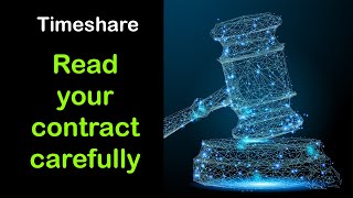Timeshare contracts and laws