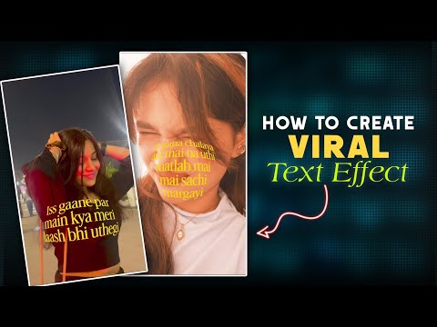Instagram Viral Text Reels Tutorial | Instagram Trending Text Effect Reels Editing | Fisheye Text