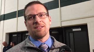 Otsego coach Matt Dennis and senior Addison Atwater on their season-ending loss to Benton Harbor
