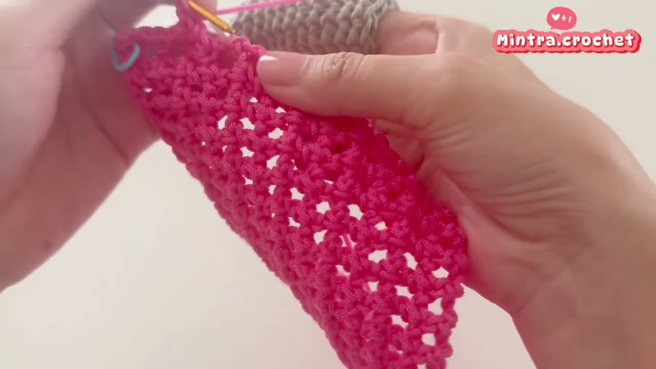 ถักกระเป๋าลายตาข่ายจากเชือกร่มของร้านกันค่ะ#นักถักมือซ้าย 💚🩷