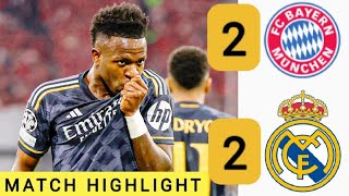 Bayern Munich (2 - 2) Real Madrid HighLights: all goals, Vinicius, Harry Kane vs Bellingham ...