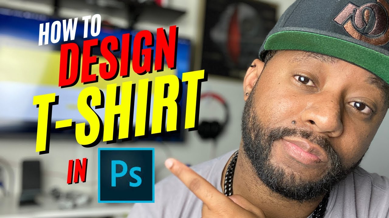 How to design a T-shirt in PHOTOSHOP - YouTube