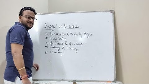 Computer Science(Class-12)| Unit 5| Society,Law and Ethics(Part-1)