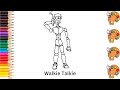 Walkie Talkie - Sketch Art and Paint | Step by step tutorial | Pencil to Palette