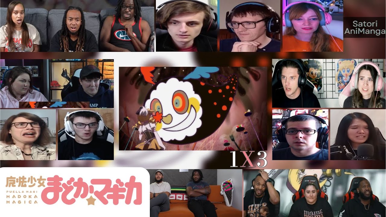 Puella Magi Madoka Magica Episode 3 Reaction Mashup