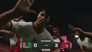 College Football 25 || Taking on the Cardinals Miami Hurricanes at Louisville Cardinals