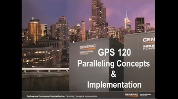 Generator Paralleling  Concept & Implementation Webinar