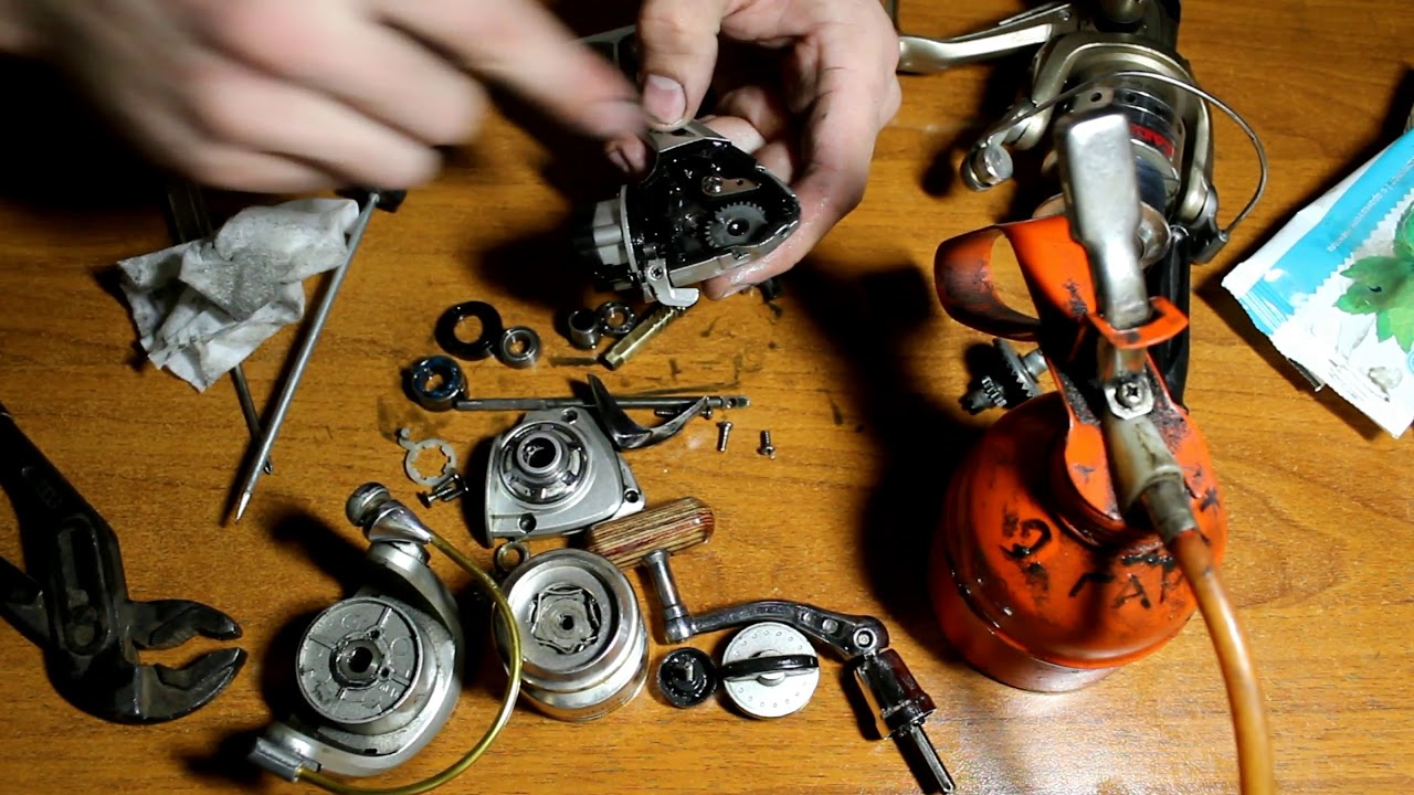 Обслуживание и Ремонт рыболовной катушки. Разборка, чистка и смазка ...