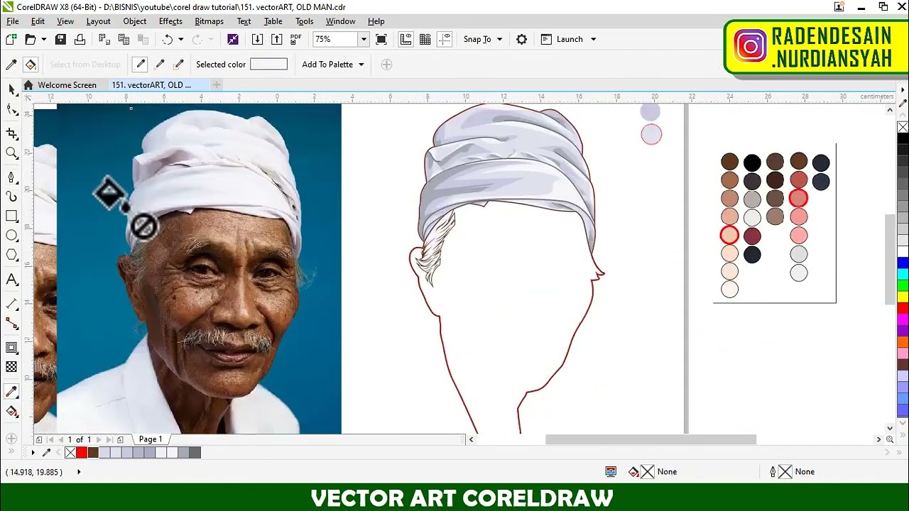 coreldraw vector art _ speed art coreldraw - Raden Desain Official