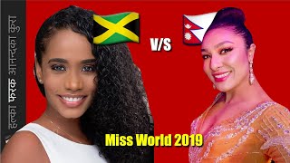 Miss Jamaica and Miss Nepal compared Miss World 2019 Miss Talent & Miss Multimedia