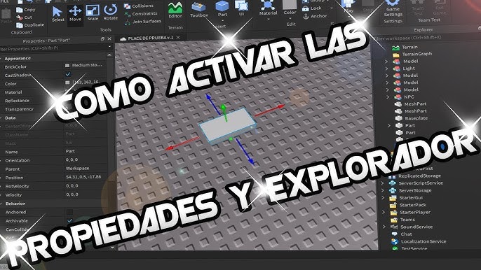 🌟 Cómo usar Roblox Studio *BIEN EXPLICADO*, P.1