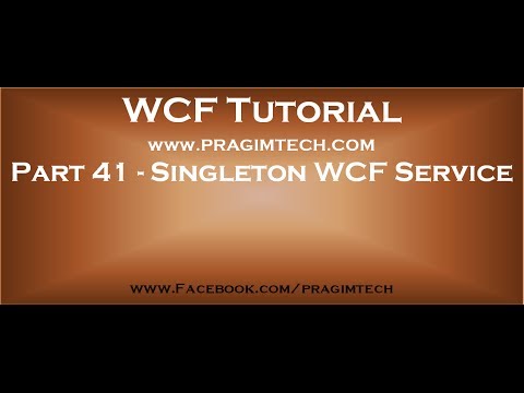 examples of idioms Part 41 Single instance context mode in WCF