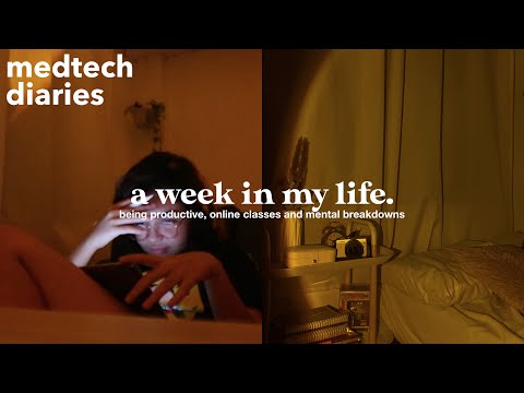a *realistic* week in my life: being productive and mental breakdowns 🍵 | medtech diaries
