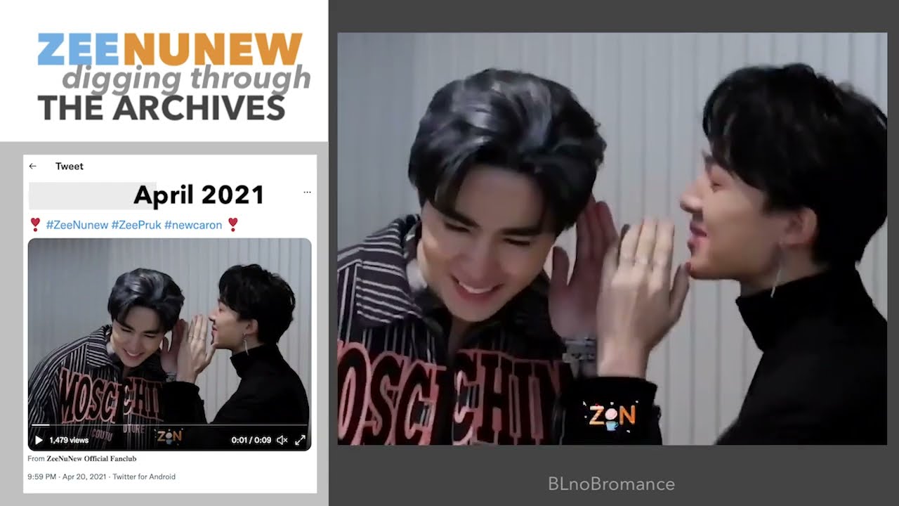 ZeeNunew | A Short TimeLine of Their Relationship | Digging Through Archives 01