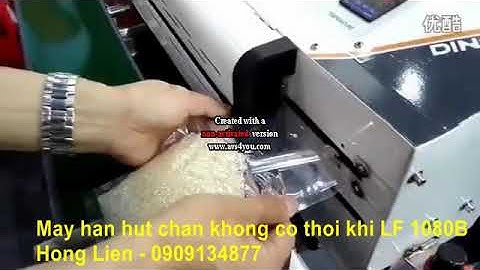 máy hút chân không liên tục, máy hàn hút chân không bún tươi có in date LF1080, 0909134877