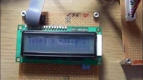 ATmega128 개발 시리즈,실험130 DS18S20온도센서를 이용한 온도 측정 실험