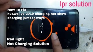 How To Fix#huawei y6 2019 #charging not #showing solution/red light not charging problem solve