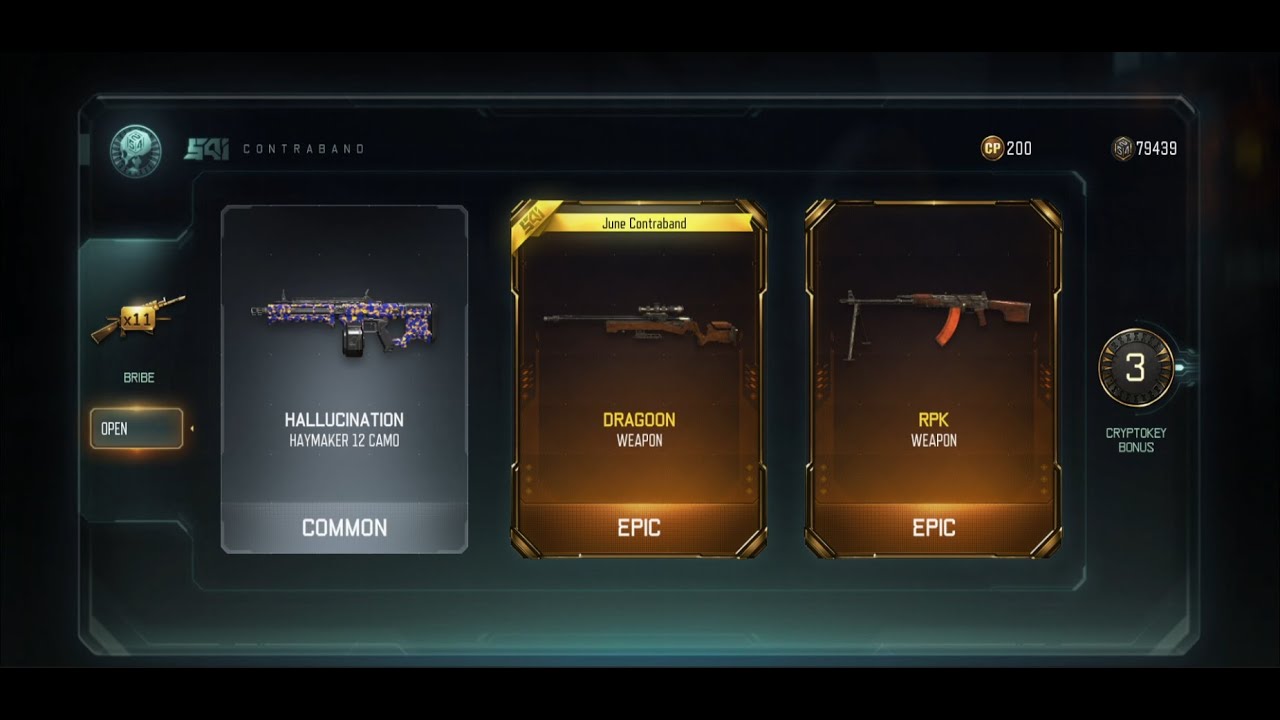 COD Bo3 Weapon Bribe Opening in 2023