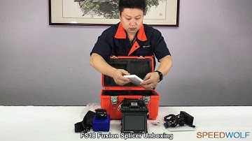 Unboxing SPEEDWOLF/SUWOLF Core Alignment Optic Fiber Splicing Welding Machine Fusion Splicer