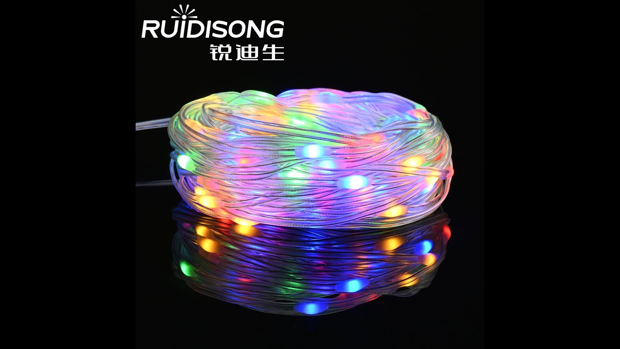 RUIDISONG Product PVC String Light---Single Color RGBY - YouTube