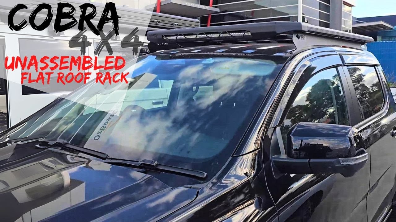 Unassembled Flat Roof Rack Aluminium Platform Brackets Fits Ranger Next ...