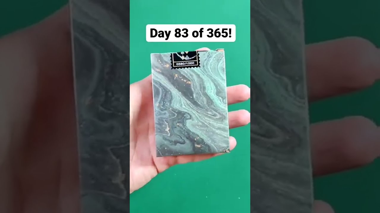 Fluid Art Luxury Edition Green playing cards by TCC