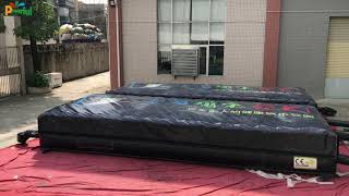 Powerful Foam Pit Freefall Landing Inflatable Airbag For Trampoline Park