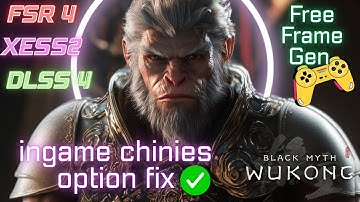 Black Myth Wukong FSR 4 /XESS 2 FG + in-game Chinese DLSS FG-oplossing voor ALLE GPU