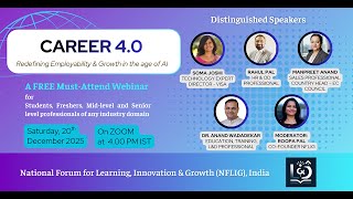 Webinar: CAREER 4.0 Sat 20 Dec 2025