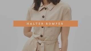 Halter romper ll playsuit ll jumpsuit