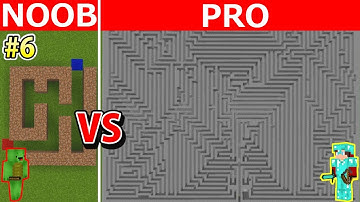 NOOB vs PRO Episode 6: GIANT MAZE BUILD CHALLENGE