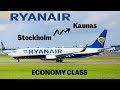 Trip report  ryanair stockholm arlanda  to kaunas  on boeing 737800