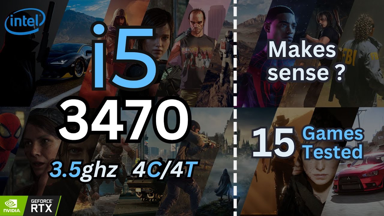 自作PC i5-3470 16G 512G SSD GT520 i5 3470 Tested in 12 Games | 1080p - YouTube