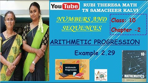 10th Maths _Samacheer Kalvi _ Numbers&Sequences _ Chapter 2 _ Arithmetic Progression _Example 2.29
