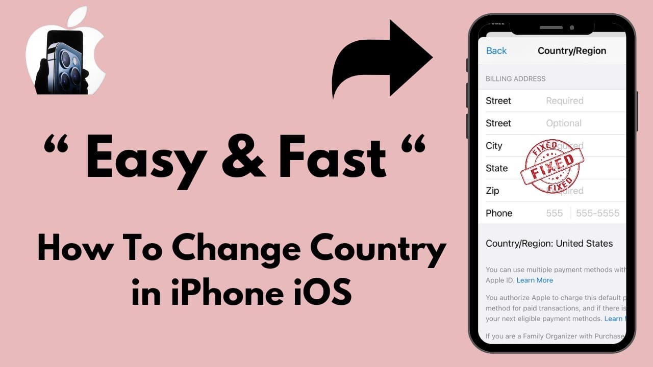 Easy & Fast How to change country region on iphone / 2024 YouTube