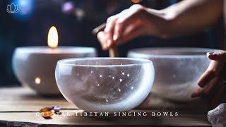 ♫ 乾淨無廣告 ♫ 水晶石頌缽~ 身體平衡＆內心平靜. 放鬆缽聲  ~Crystal Tibetan Singing Bowls for Inner Peace &amp; Balance