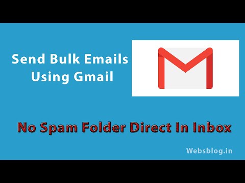 How to send bulk emails using gmail