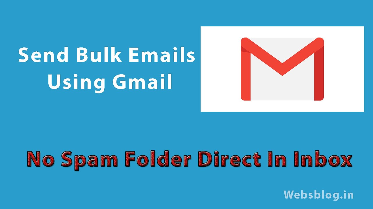 How To Send Bulk Emails Using Gmail YouTube