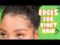 How To Swoop Your Edges For Coarse Natural Hair! | Type 4 😜