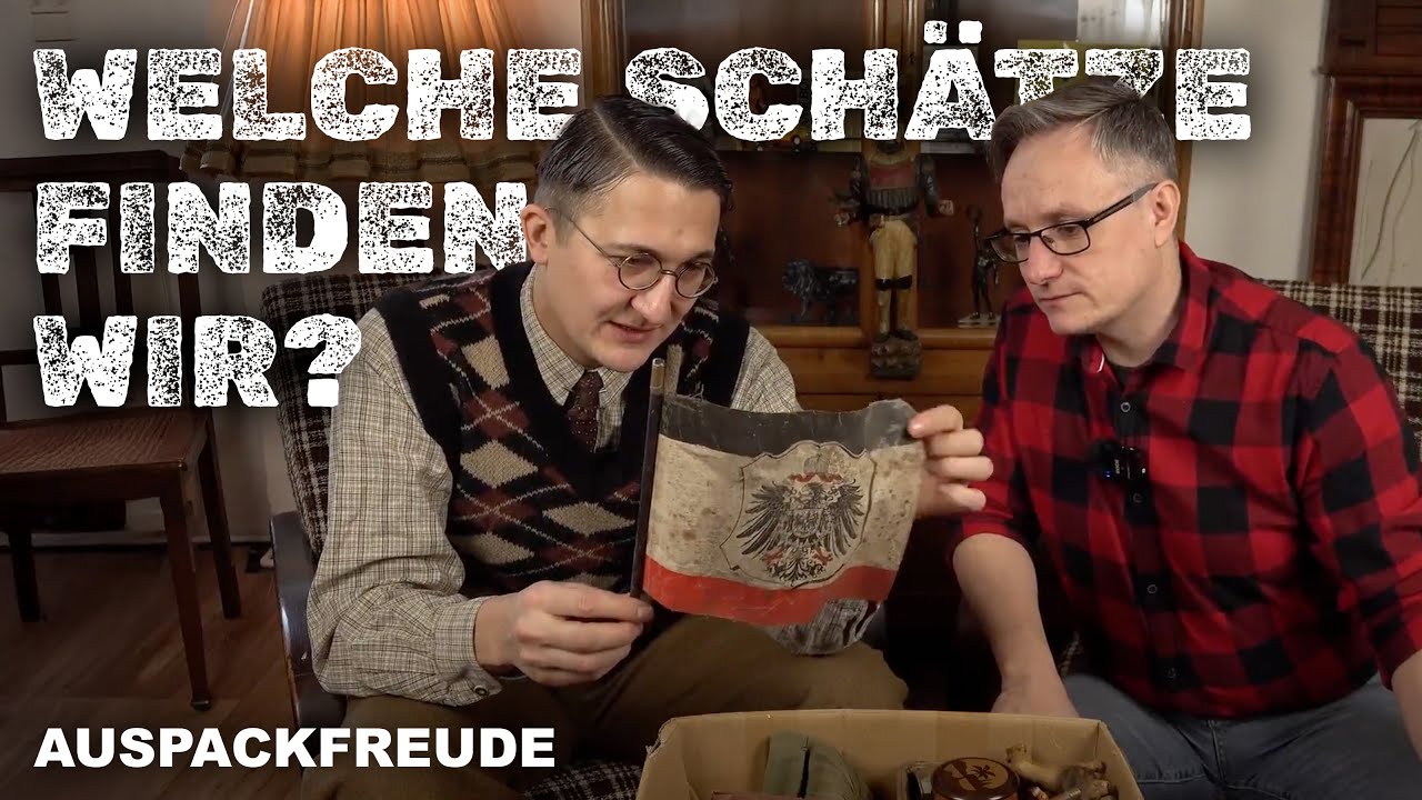 Auspacken mit Willi - alte MASSEFIGUREN, MÜNZEN, Vintage Schmuck, POSTKARTEN, PATRIOTIKA Schatzsuche